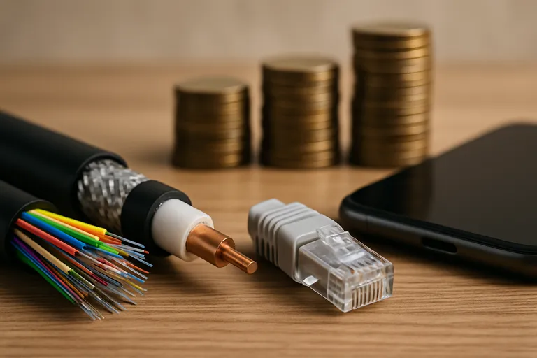 Is glasvezel duurder dan kabel, DSL of 5G?