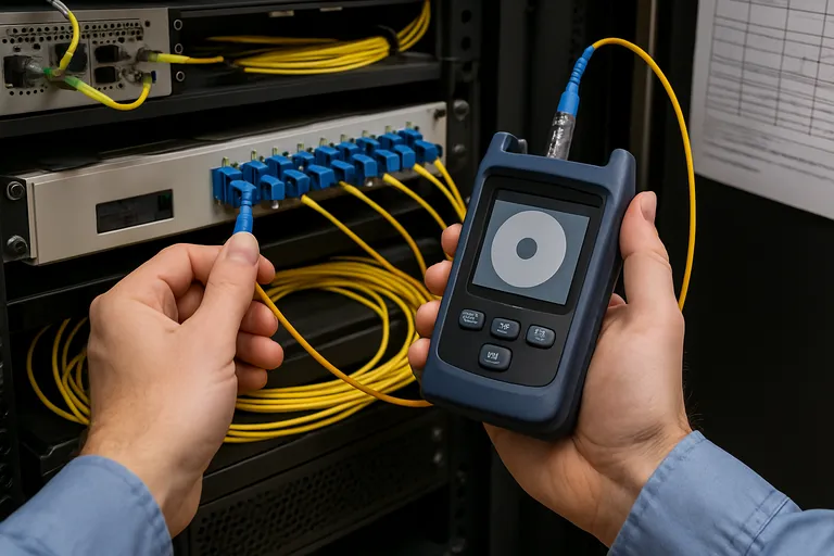 Wat wordt er gecontroleerd tijdens een glasvezel APK