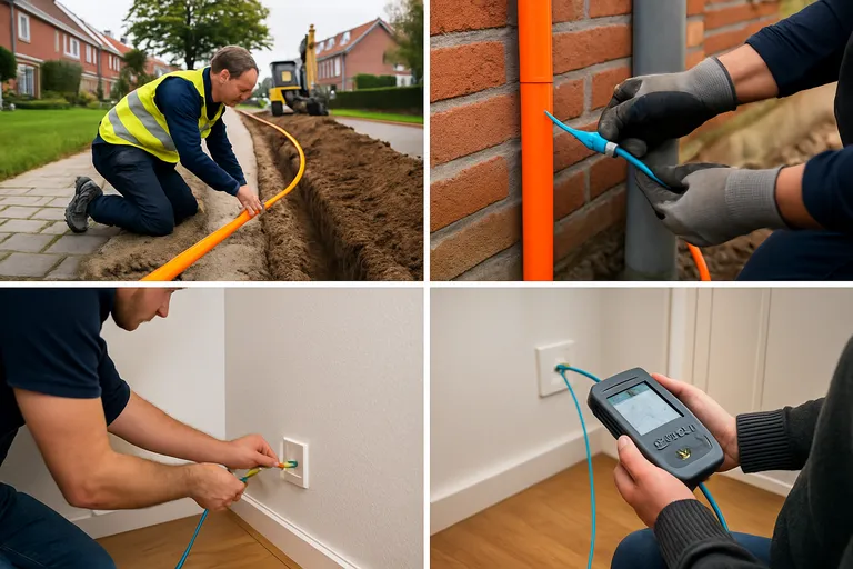 Hoe wordt glasvezel aangelegd (stap voor stap)